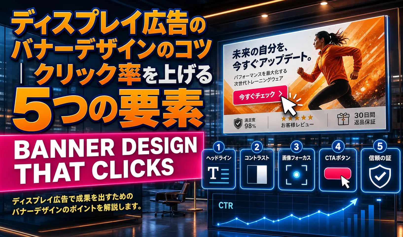 ディスプレイ広告のバナーデザインのコツ｜クリック率を上げる5つの要素