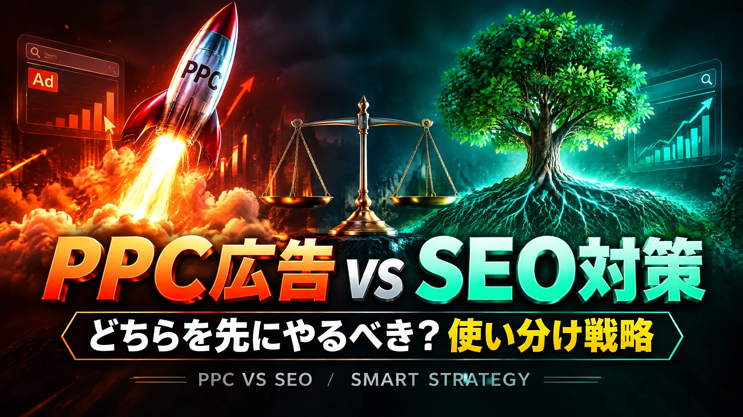 PPC広告 vs SEO対策｜どちらを先にやるべき？使い分け戦略