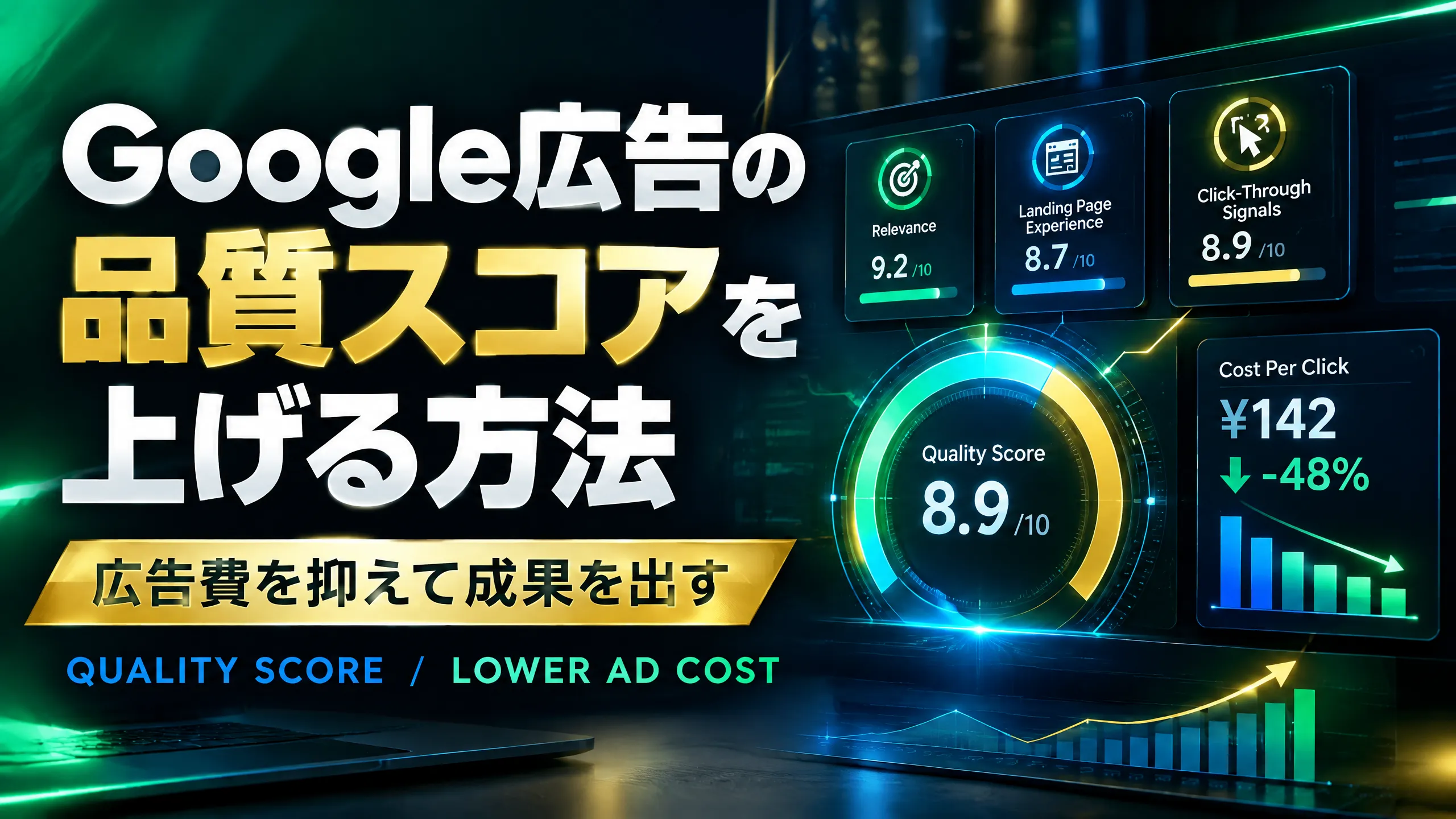 Google広告の品質スコアを上げる方法｜広告費を抑えて成果を出す