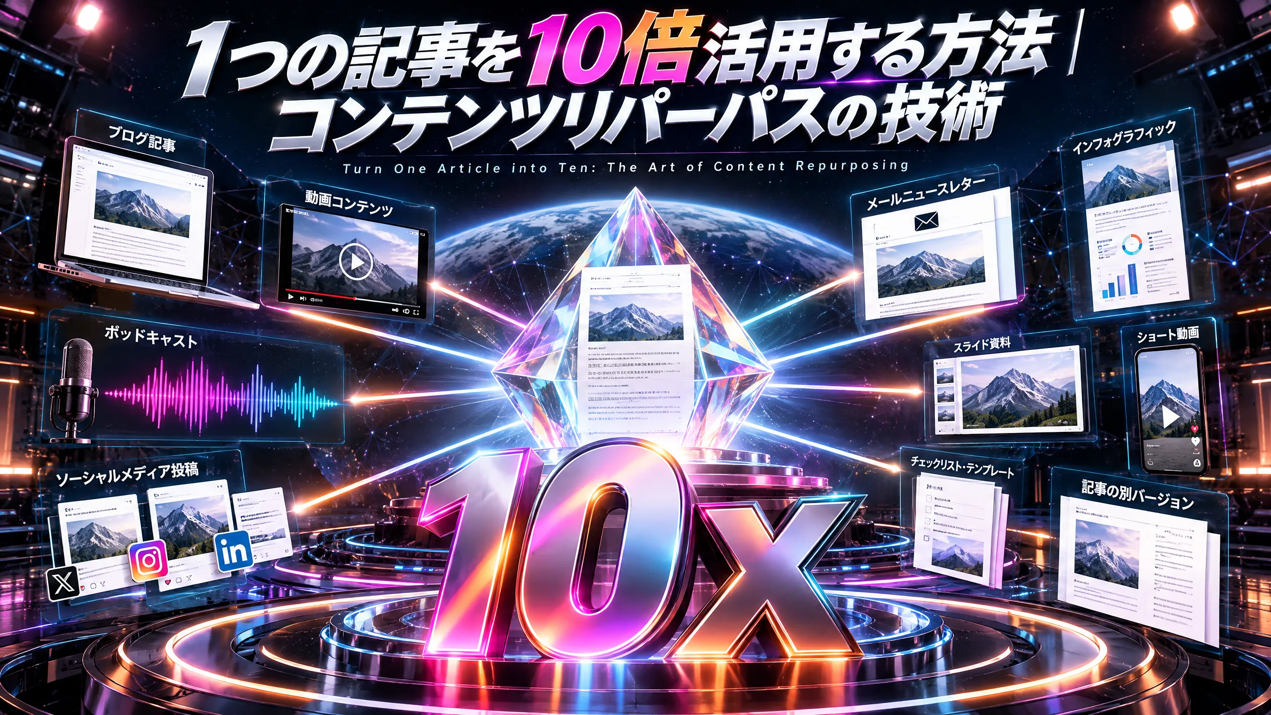 1つの記事を10倍活用する方法｜コンテンツリパーパスの技術