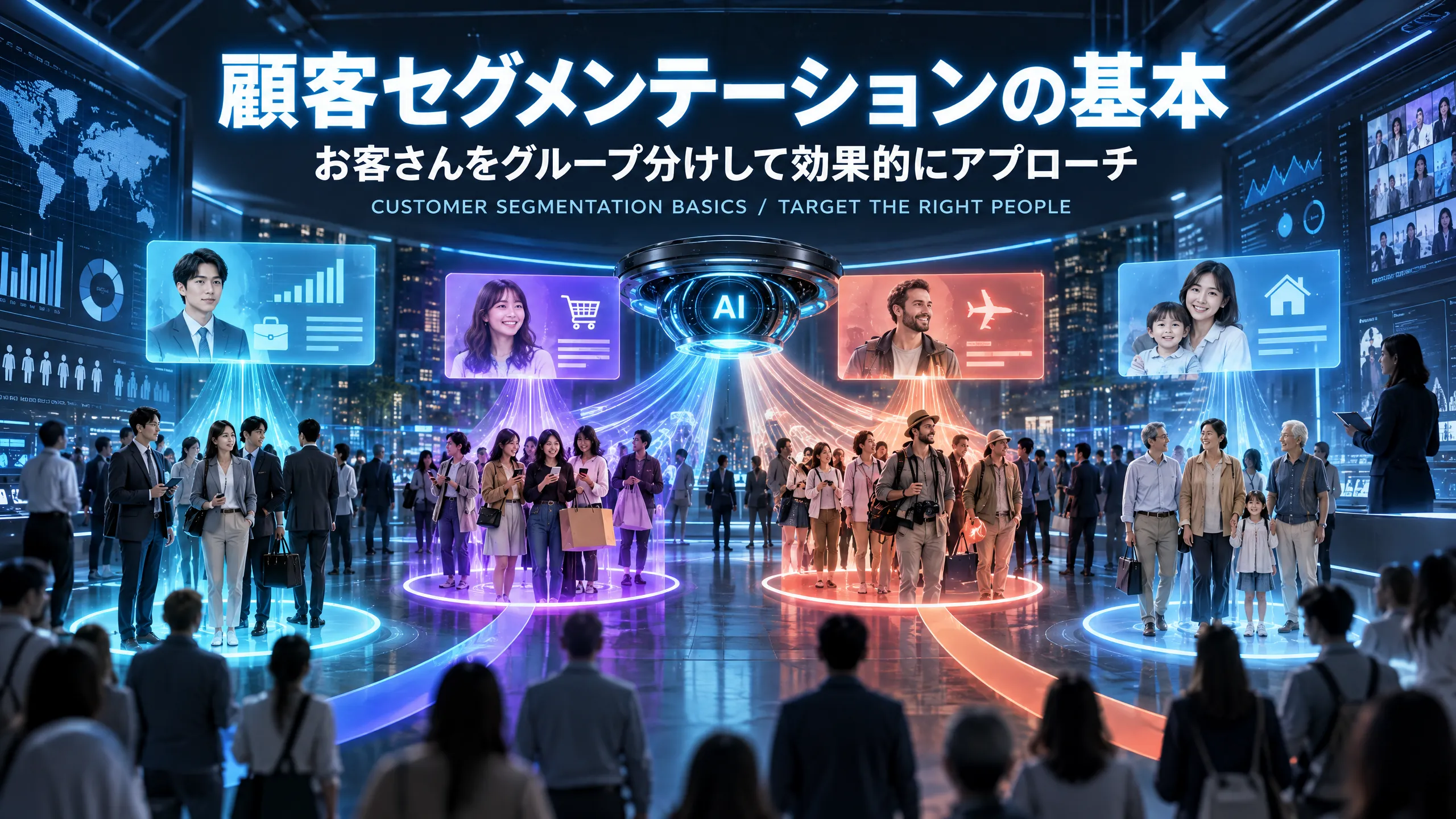顧客セグメンテーションの基本｜お客さんをグループ分けして効果的にアプローチ