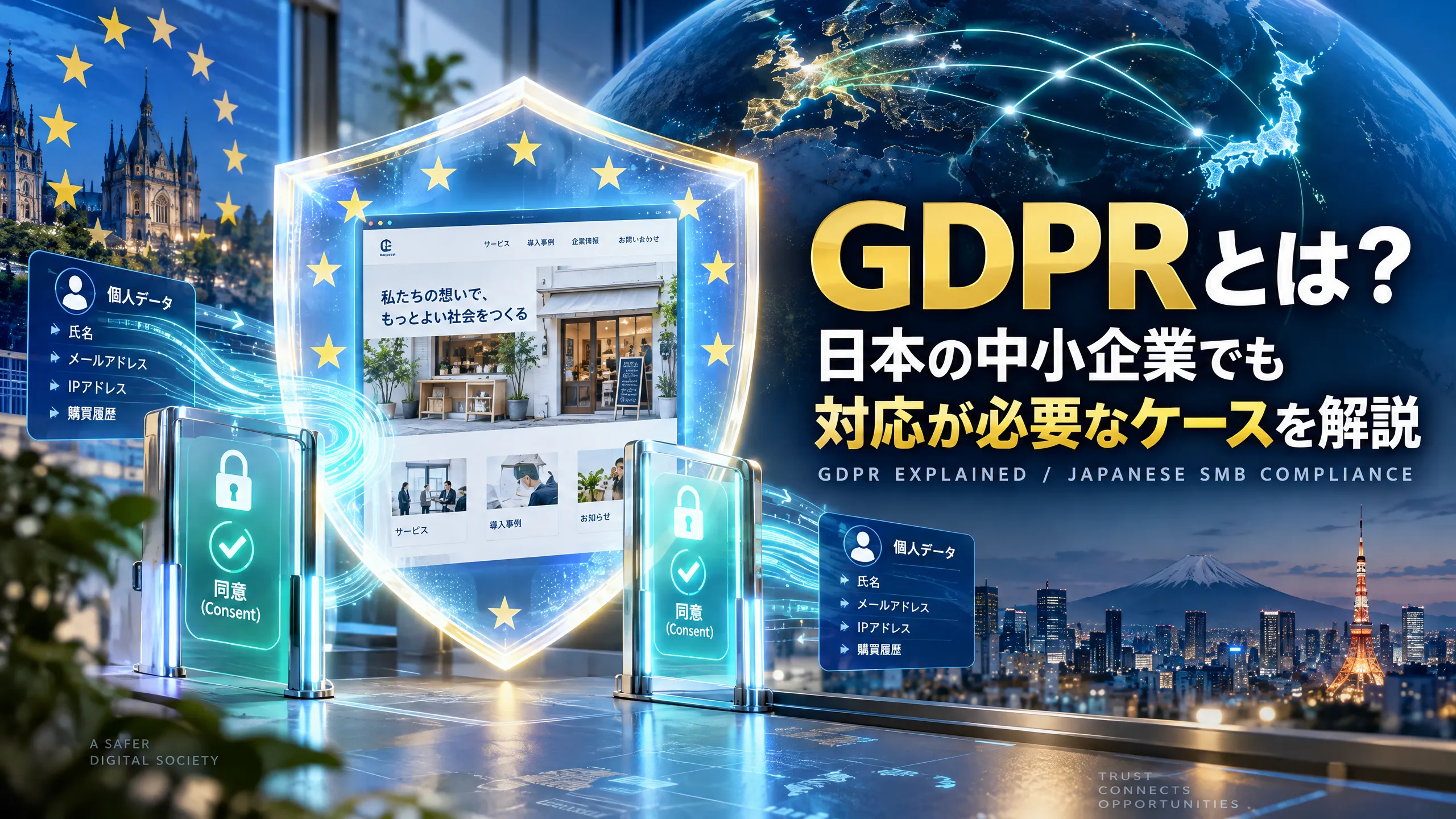 GDPRとは？日本の中小企業でも対応が必要なケースを解説