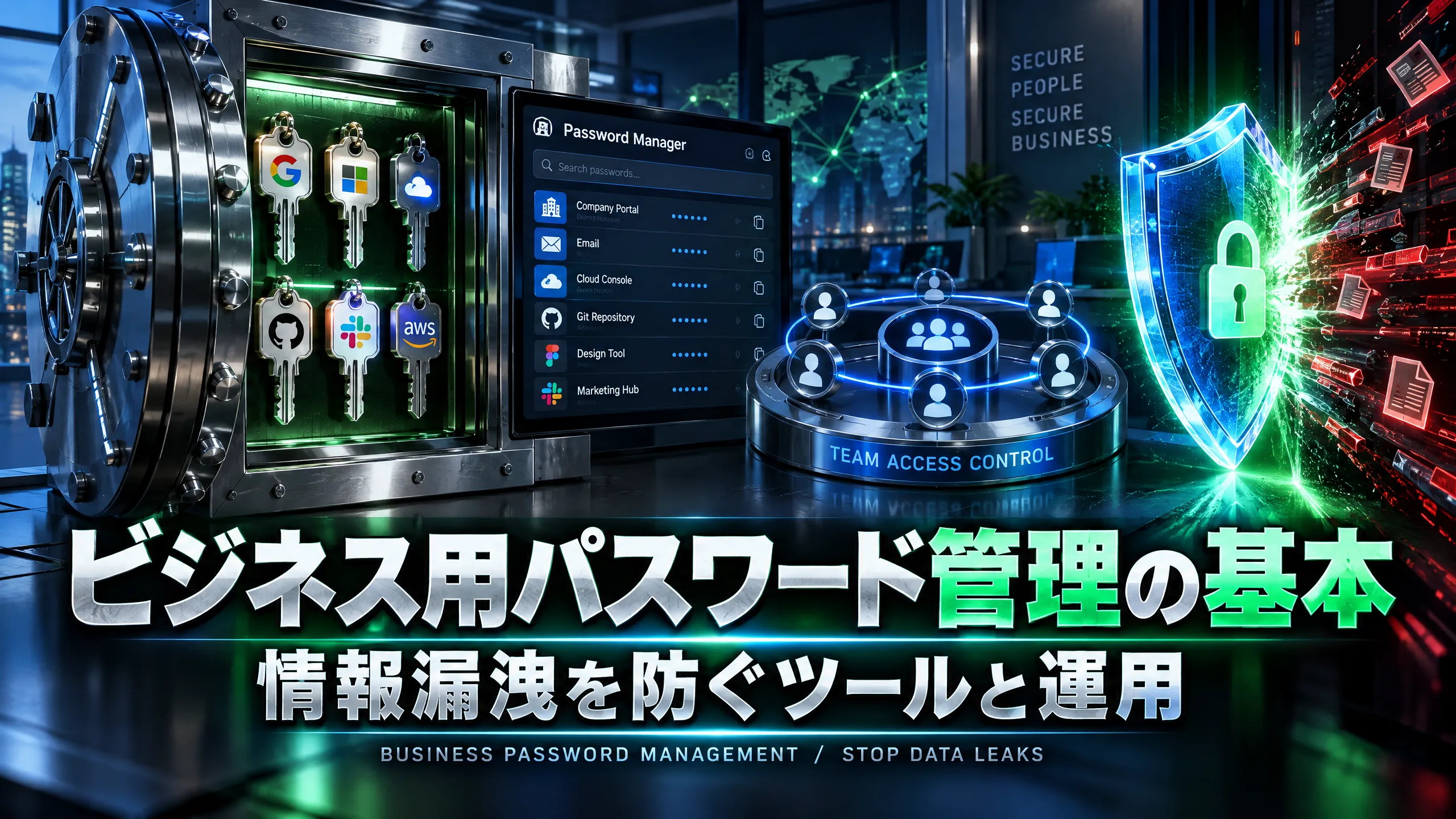 ビジネス用パスワード管理の基本｜情報漏洩を防ぐツールと運用