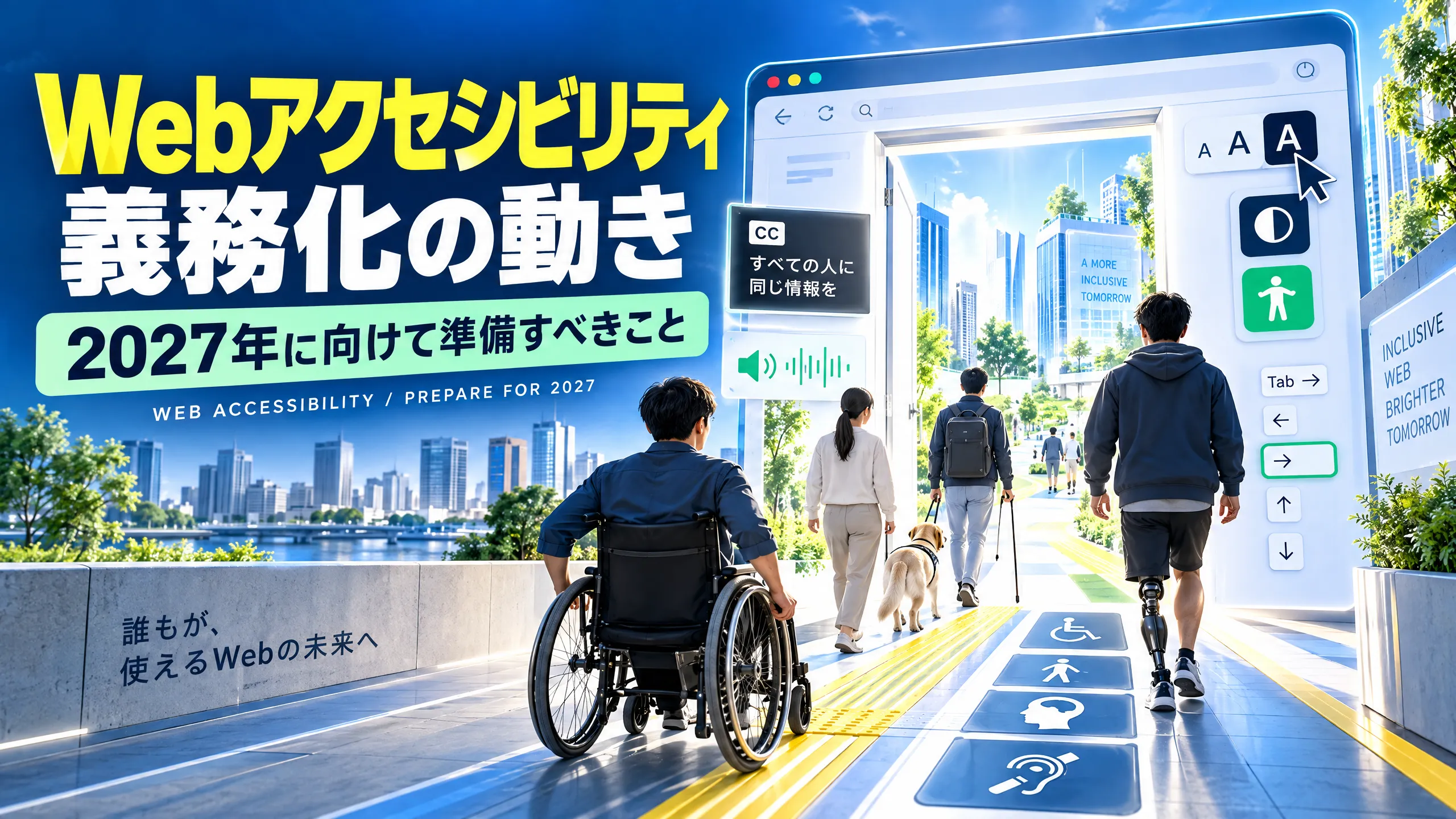 Webアクセシビリティ義務化の動き｜2027年に向けて準備すべきこと